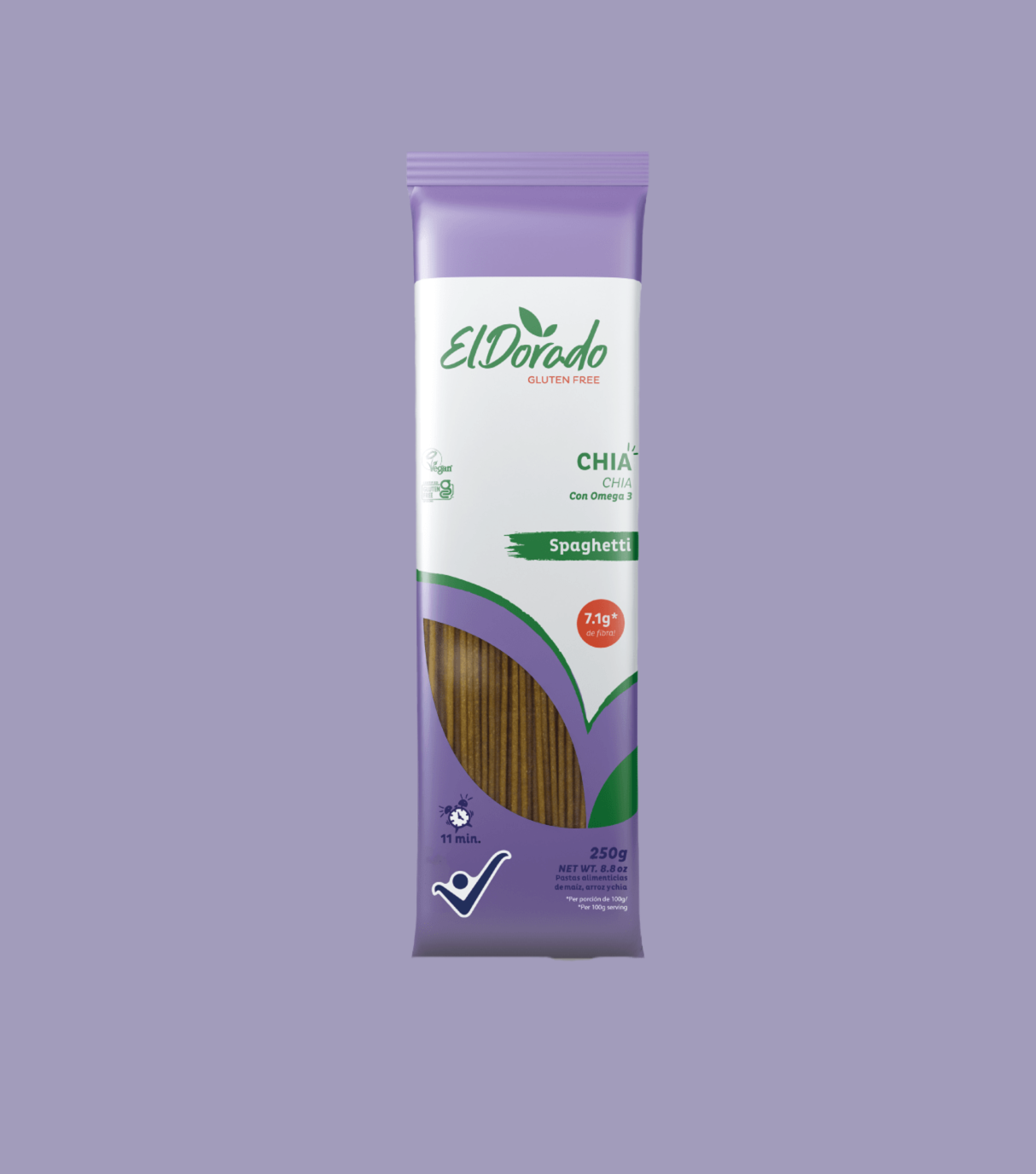 Spaghetti Chia con Omega El Dorado - 250 gr