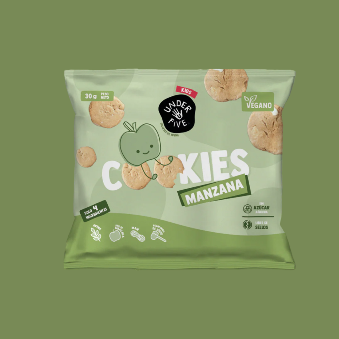 Galletas Cookies Manzana Sin Azúcar Under Five - 30 gr