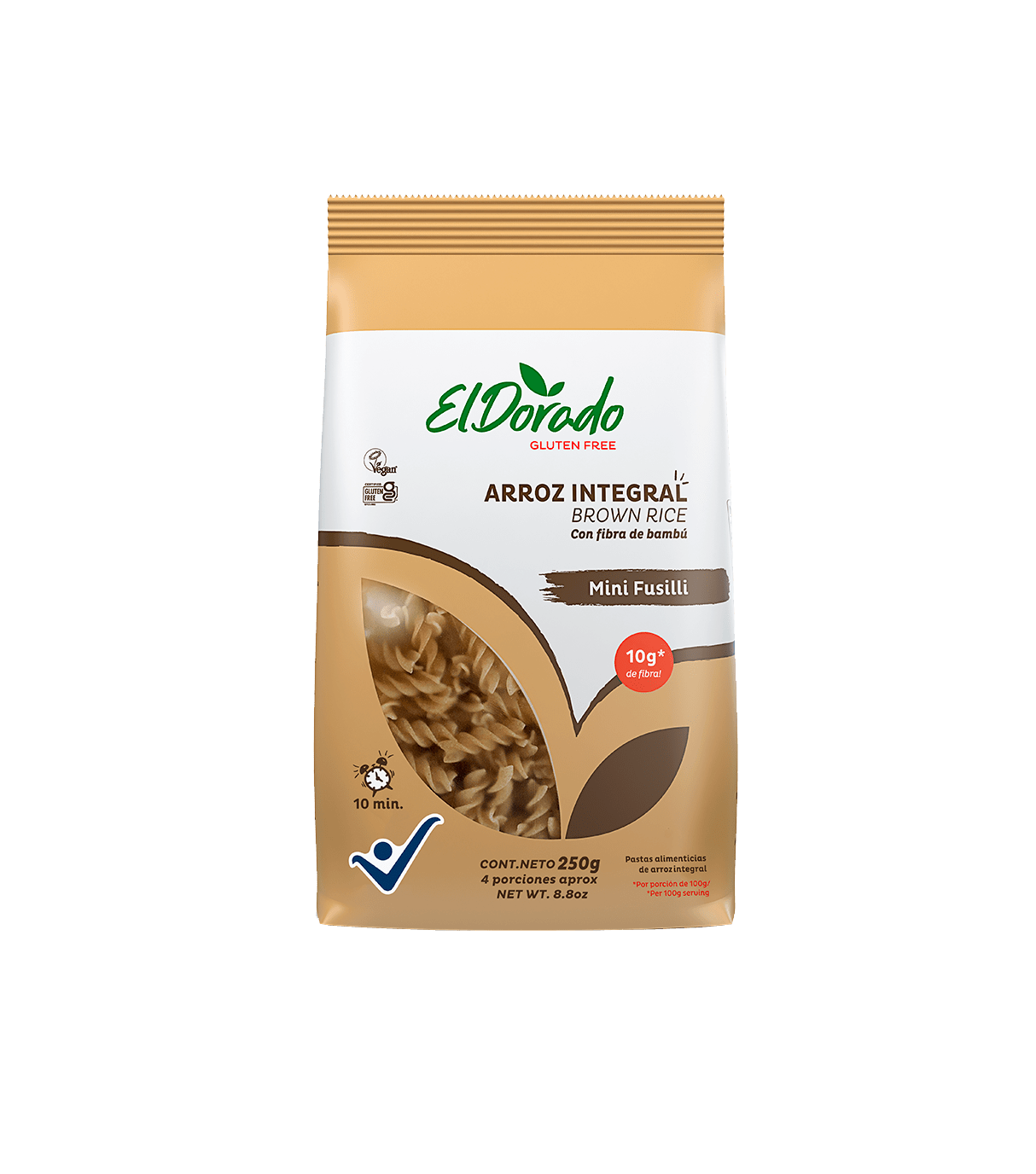 Mini Fusilli Arroz Integral El Dorado - 250 gr