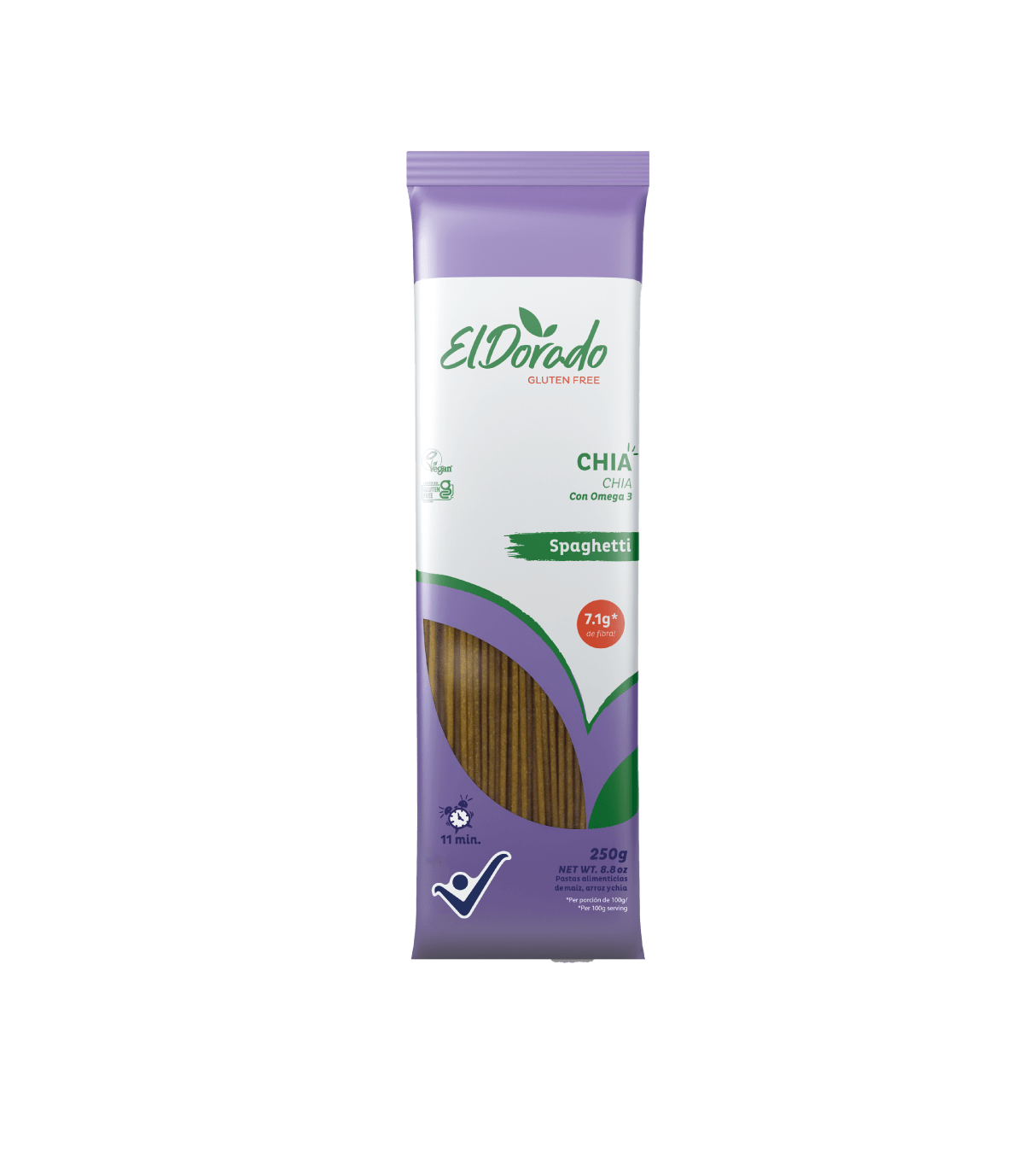 Spaghetti Chia con Omega El Dorado - 250 gr