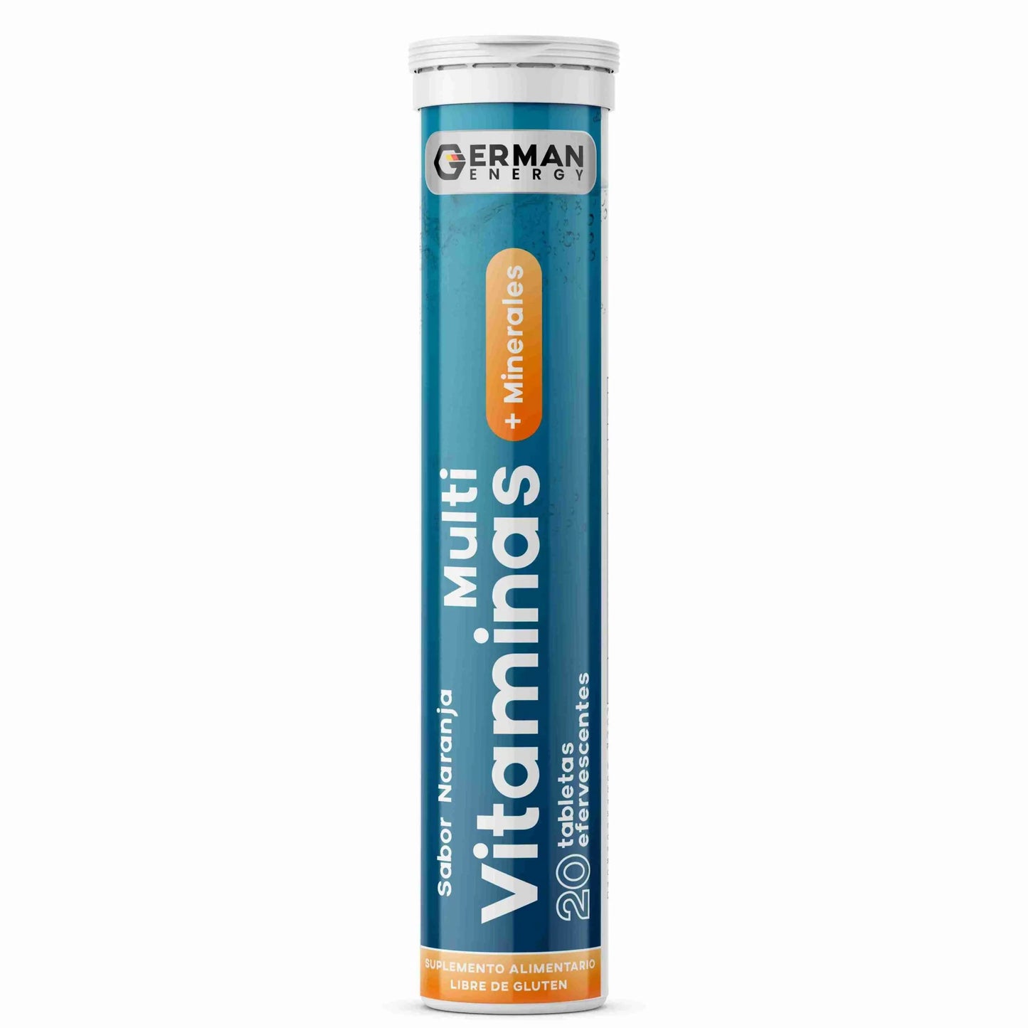 Multivitaminas + Minerales Sabor Naranja German Energy - 20 tabletas efervescentes