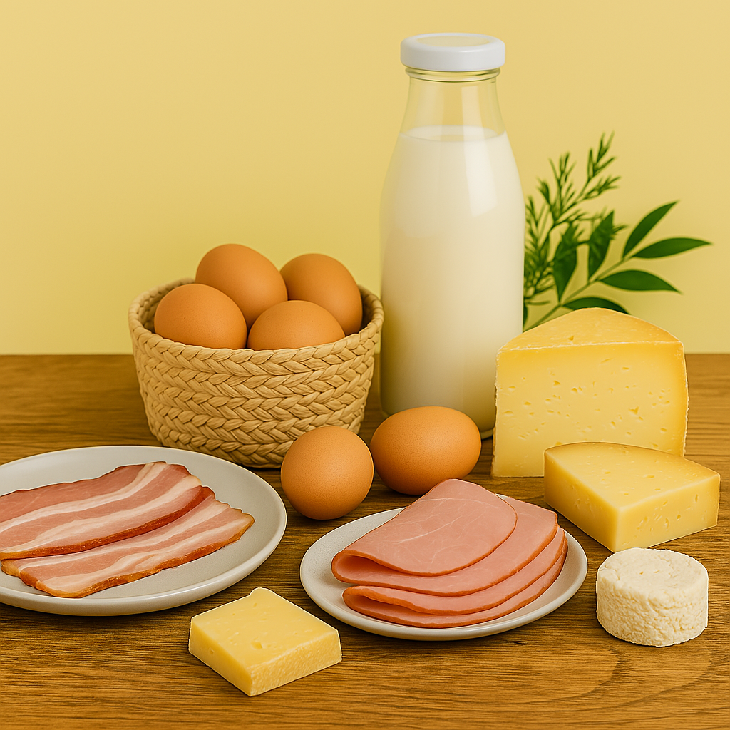 Huevos, Fiambres y Lácteos
