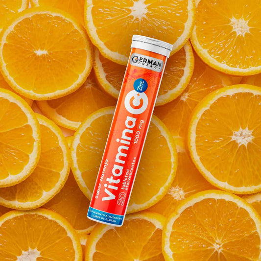VItamina C + Zinc Sabor Naranja German Energy - 20 tabletas efervescente