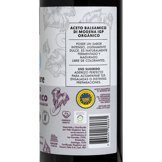 Aceto Balsámico Orgánico Manare - 500 ml
