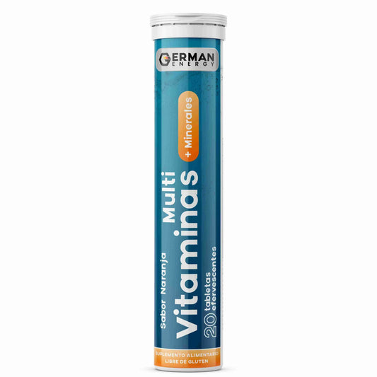 Multivitaminas + Minerales  Sabor Naranja German Energy - 20 tabletas efervescentes