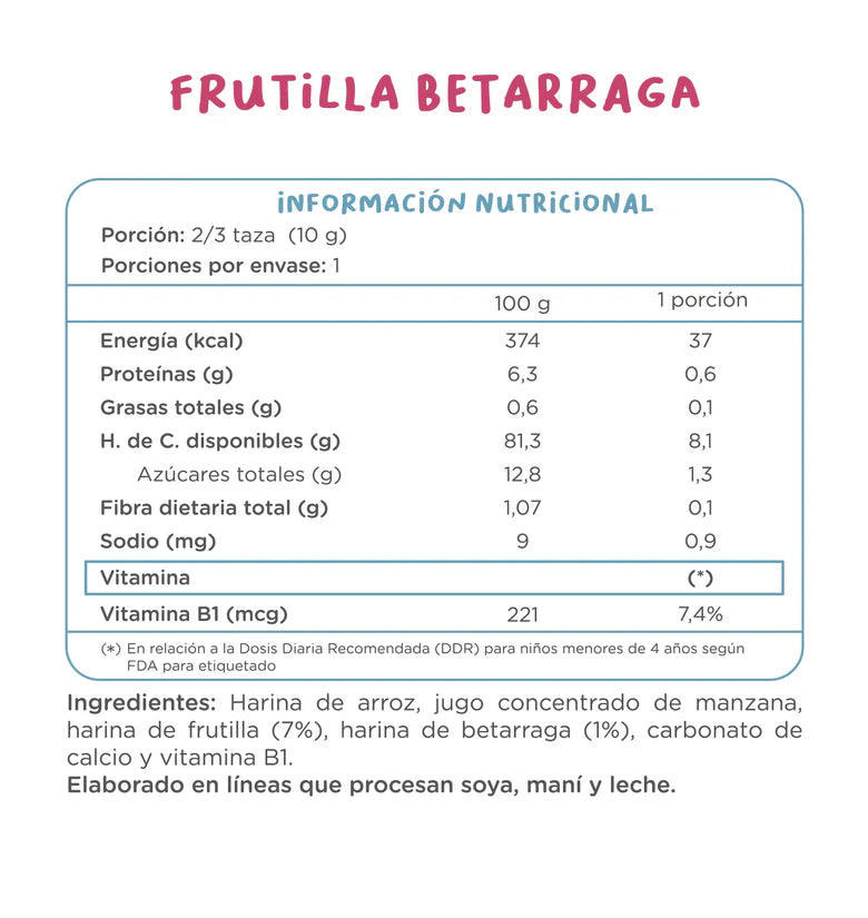 Puffs Frutilla Betarraga Kuna Foods - 50 gr