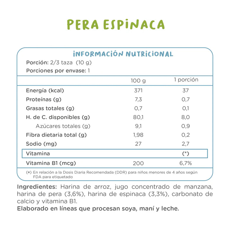 Puffs Pera Espinaca Kuna Foods - 50 gr